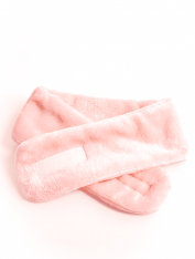 CHILA opaska kosmetyczna pluszowa różowa