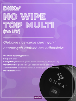 Top hybrydowy NO WIPE TOP MULTI no UV-filters (30ml), DNKa’