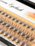 Nesura Eyelash kępki rzęs ŻÓŁTE skęt C - MIX 8-10-12 mm
