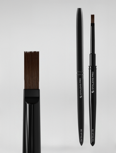 STALEKS PRO pędzelek żelu prosty 6/10 mm EXPERT / NBE-08