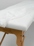 Pokrowiec na fotel, włókninowy, biały (80x210cm) 90g/m²