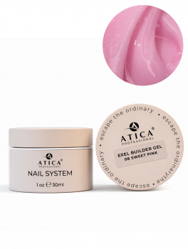 Żel budujący, eXel sculpting gel 08 SWEET PINK (30ml), Atica