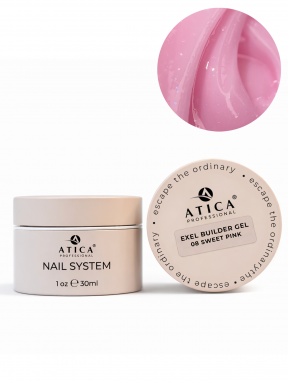 Żel budujący, eXel sculpting gel 08 SWEET PINK (30ml), Atica