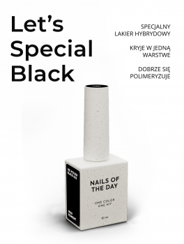 Lakier hybrydowy, Gel Polish #033 BLACK (10ml), NOTD
