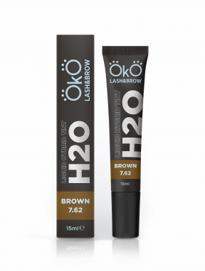 Farbka do brwi, H2O Liquid Hybrid Tint 7.62 Brown (15ml), OkO