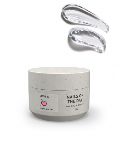 NAILSOFTHEDAY art gel Love is Clear gum gel - 15g