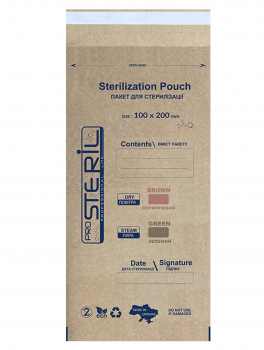 Torebki papierowe do sterylizacji, (100x200mm) 100 szt, ProSterill
