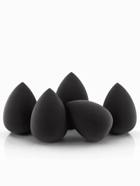 Gąbka do makijażu, Blending Sponge, czarna - 5 szt
