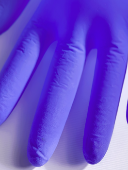 Rękawiczki nitrylowe bezpudrowe, easyCARE flex Cobalt (100 szt/op) S