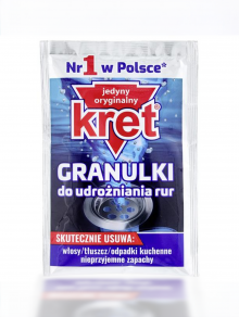 Granulki do udrożniania rur, Kret (40g)