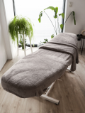 CHILA KOC na fotel pluszowy TRUFLOWY - 110x180cm