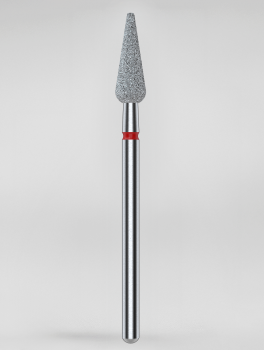 Frez diamentowy gruszka 4mm, czerwony, Staleks PRO