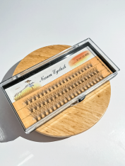 Nesura Eyelash kępki rzęs ŻÓŁTE skęt C - MIX 8-10-12 mm