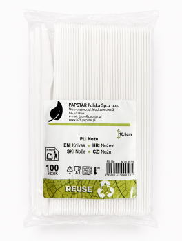 Noże jednorazowe plastikowe (16.5cm) - 100 szt
