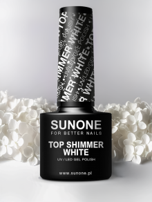 Top hybrydowy, SHIMMER WHITE (5ml), Sunone