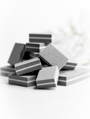 Polerka do paznokci, blok polerski szary, 100/180 (50 szt)