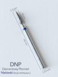 Frez diamentowy płomień, średni (niebieski) - DNP