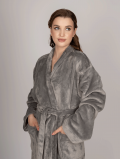 CHILA szlafrok PLUSZOWY TRUFLOWY - XL