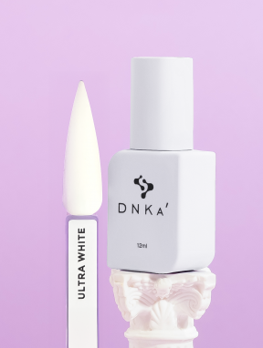 Lakier hybrydowy, Gel Polish ULTRA WHITE (12ml), DNKa’