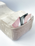 CHILA poduszka kosmetyczna z kieszeniami beżowa