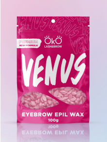 Wosk do depilacji brwi, VENUS różowy (100g), OkO