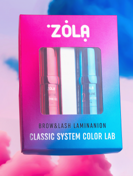 Zestaw do laminacji rzęs i brwi Color Lab, (po 10ml), Zola