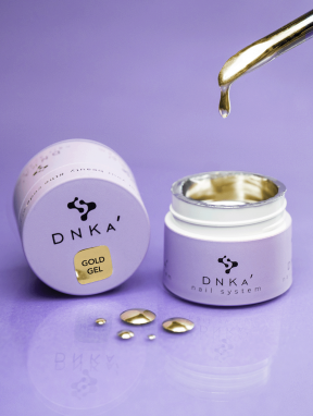 Farba żelowa do zdobienia paznokci, GOLD GEL (5ml), DNKa’