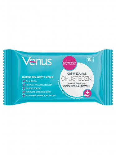 Chusteczki odświeżające, Venus (15 szt)