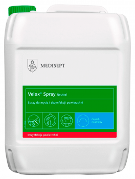 Velox Spray Neutral, płyn do dezynfekcji powierzchni (5L)