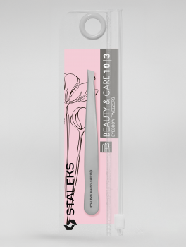 Pęseta do brwi skośna, BEAUTY & CARE 10 typ 3, Staleks