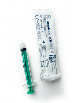 Strzykawki DicoNEX 3-częściowe dicoNEX, Luer-lock (3ml) - 100 szt
