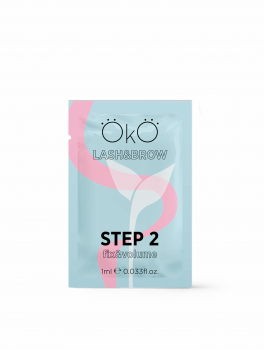 Środek do laminacji rzęs i brwi, OkO STEP 2 FIX & VOLUME (1ml)