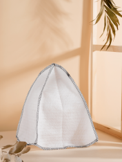 Czapka do łaźni parowej, sauny, biała