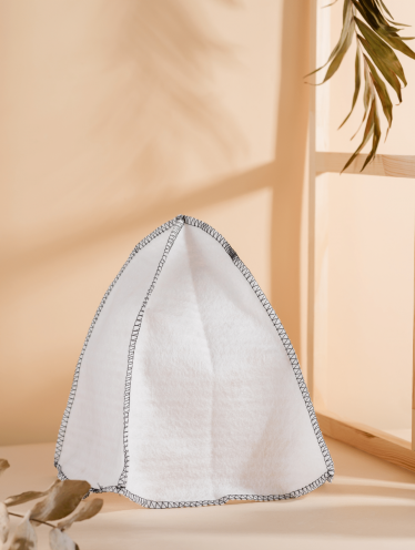 Czapka do łaźni parowej, sauny, biała