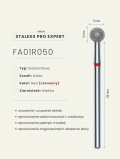 STALEKS PRO Frez Diamentowy Czerwony Kulka 5 mm EXPERT / FA01R050