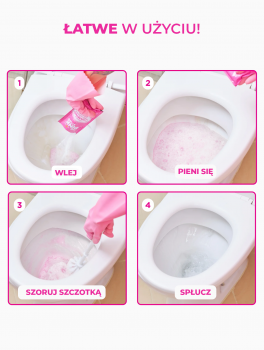 Proszek do czyszczenia WC, The Pink Stuff (3x100g)