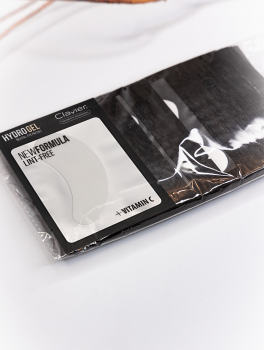 Płatki żelowe pod oczy czarne, Clavier (50 par)