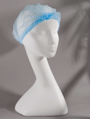 Czepki kosmetyczne z włókniny jednorazowe, niebieskie (100 szt)