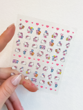 Naklejki na paznokcie HELLO KITTY - 1 ark