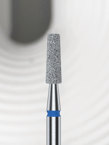 Frez diamentowy ścięty stożek 2.5mm, niebieski, Staleks PRO