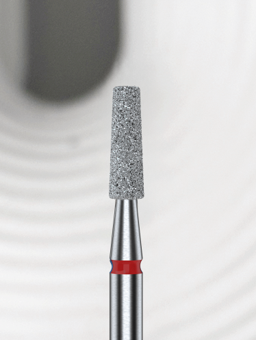 STALEKS PRO Frez Diamentowy Czerwony Ścięty Stożek 2.5 mm EXPERT / FA70R025/8