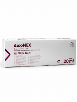 Strzykawki DicoNEX 3-częściowe dicoNEX, Luer (20ml) - 50 szt