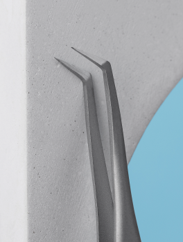 Pęseta do rzęs litera L, 70', EXPERT 40 typ 2, Staleks PRO