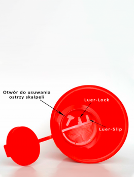 Pojemnik na odpady medyczne, czerwony (2L)