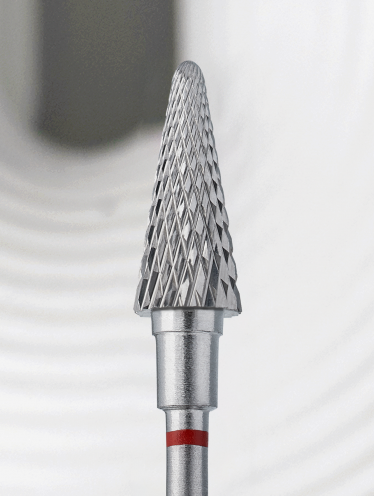 STALEKS PRO Frez Carbide Czerwony Stożek 6mm/14mm EXPERT / FT71R060/14