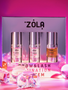 Zestaw do laminacji rzęs i brwi, (po 10ml), Zola