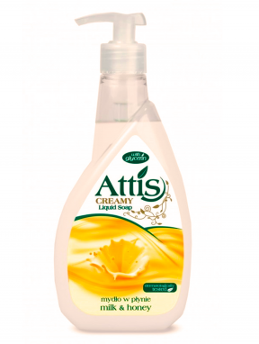 Mydło w płynie do rąk, mleko-miód, ATTIS (400ml)