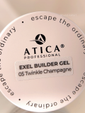 Żel budujący, eXel builder gel 05 TWINKLE CHAMPAGNE (30ml), Atica