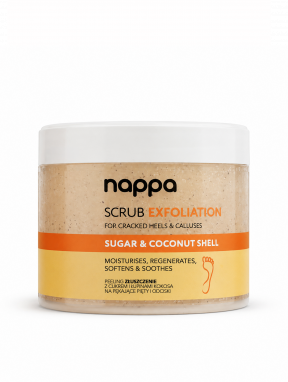 Peeling złuszczający do stóp Kokosowy, Nappa (350g), Silcare
