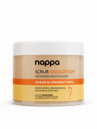 Silcare NAPPA Scrub EXFOLIATION sugar&coconut ŻÓŁTY - 400ml